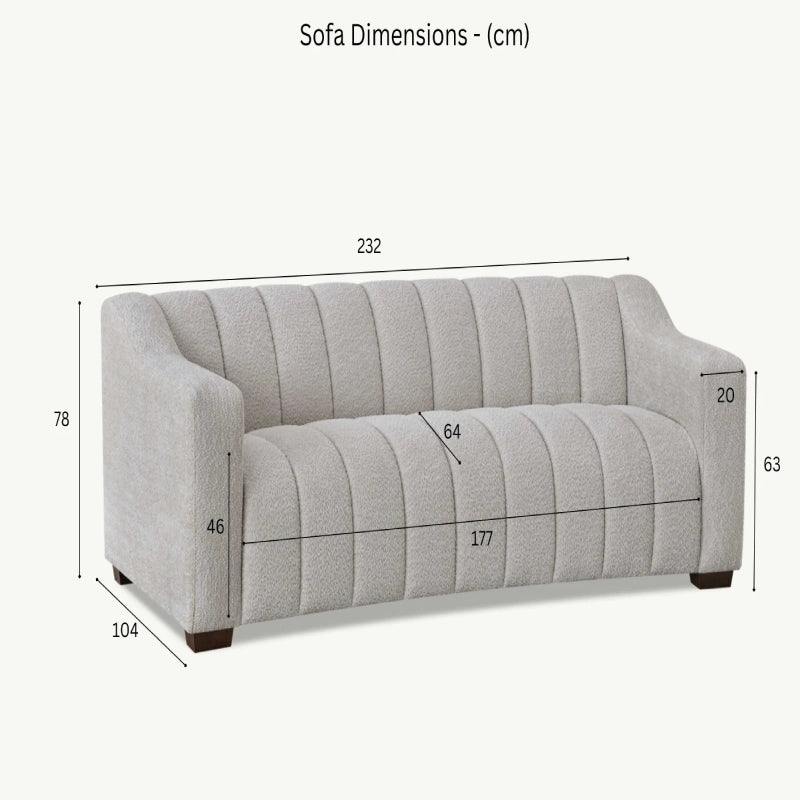 3 seater couch with dimensions