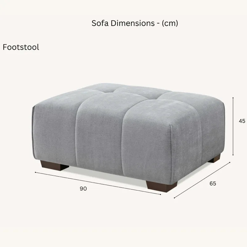corner sofa with stool dimensions