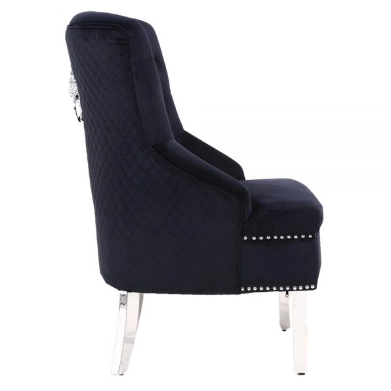 a black bedroom chair