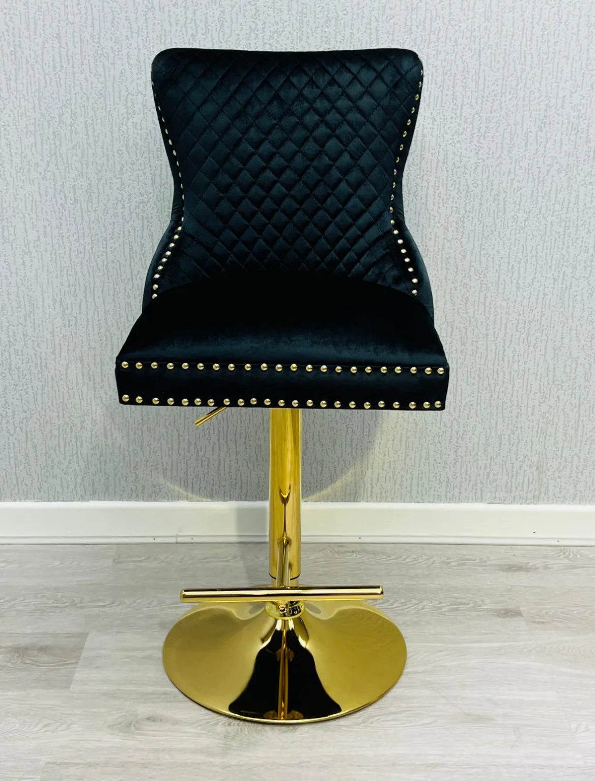 Victoria Bar Stool Black And Gold Match With Victoria Cream And Gold Lion Knocker 2