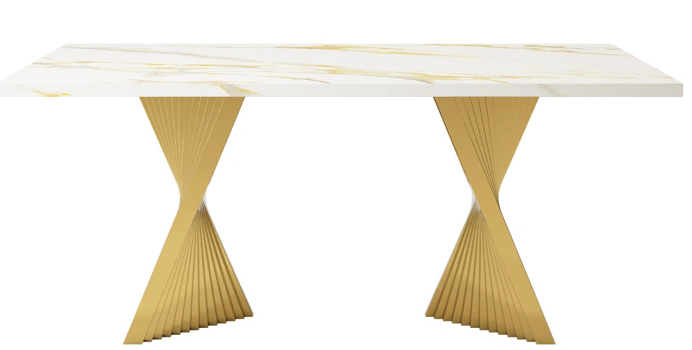 marble dining table with gold legs