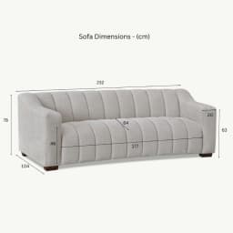 dimensions for an oatmeal sofa