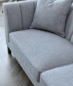 boucle sofa cover view