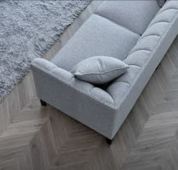 boucle sofa aerial view