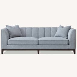 boucle sofa front view