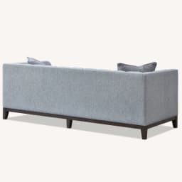 boucle sofa back view