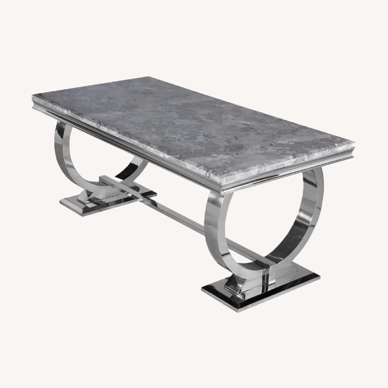 Marble Effect Dining Table