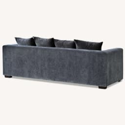 velvet sofa rear view