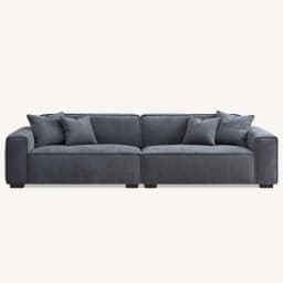 grey sofa set front view