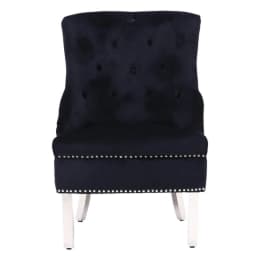 a black bedroom chair