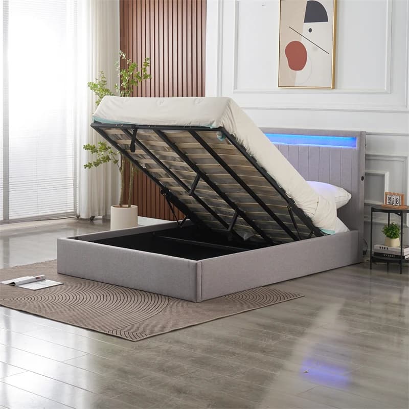 Double Bed Frame Ottoman