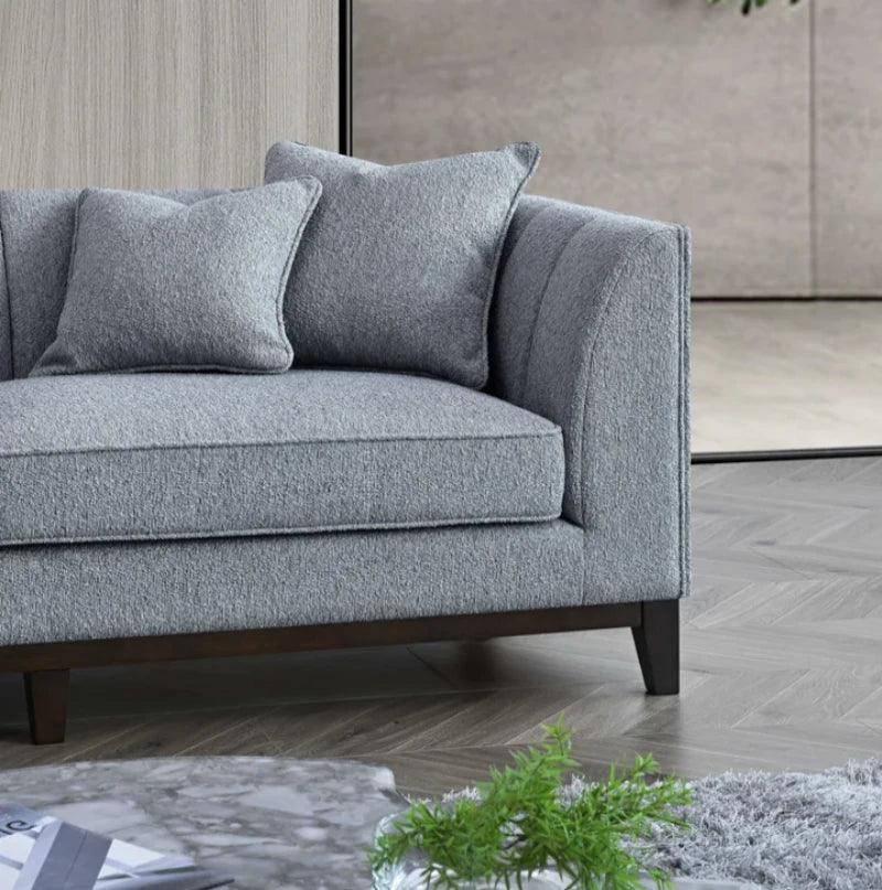 boucle sofa edge view