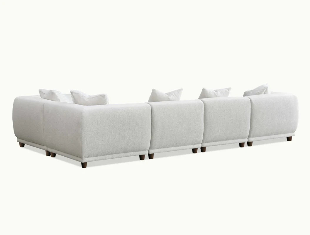 back view of white sofa