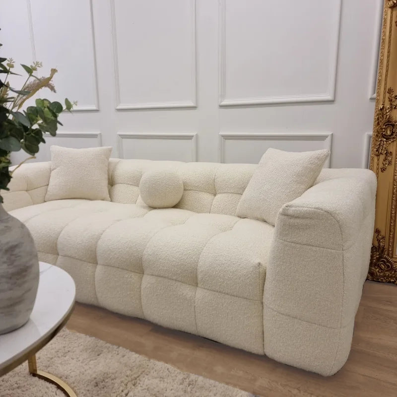 bubble boucle couch