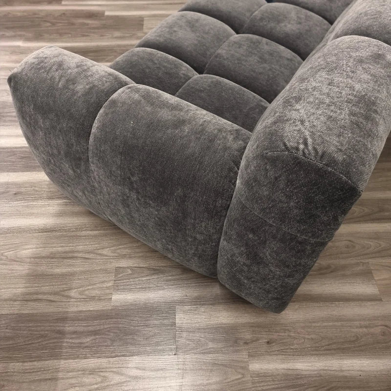 sofa in chocolate velvet