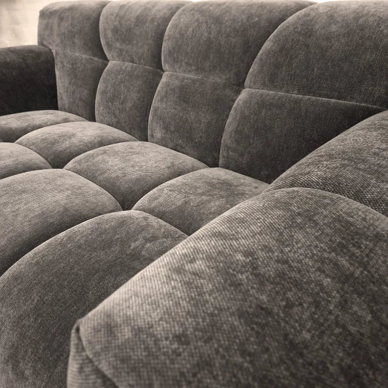 sofa set in cosy velvet chocolate
