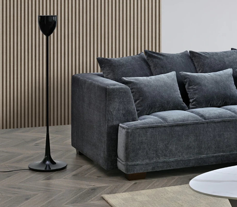 set of velvet sofa