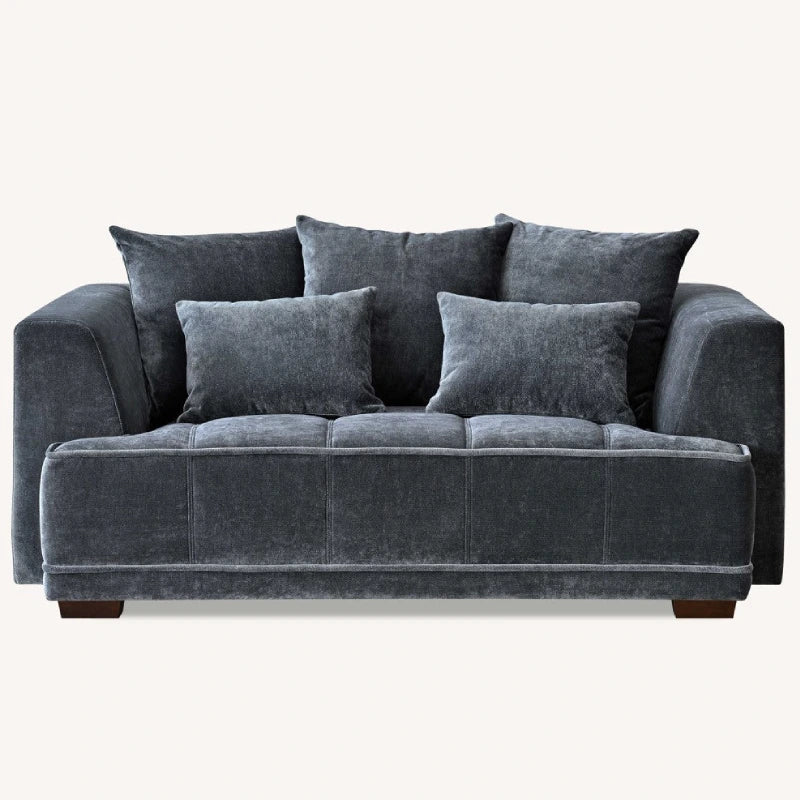 set of sofa in velvet fabric