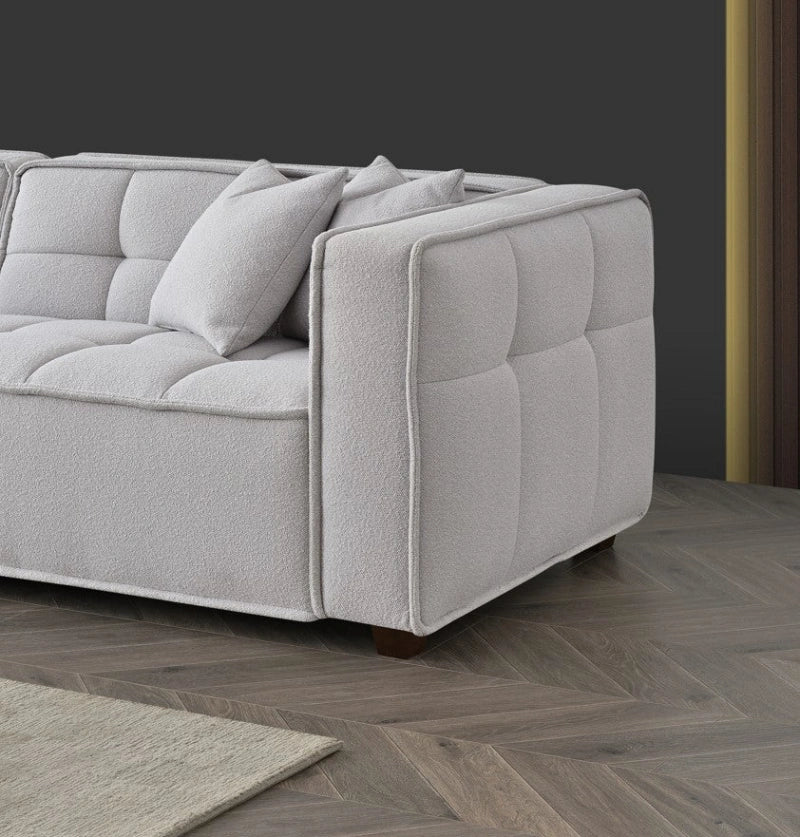 neutral colour sofa - sideview