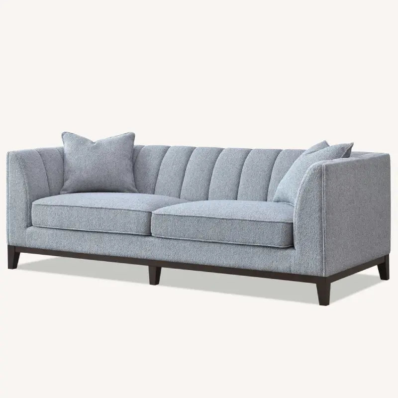boucle sofa full view