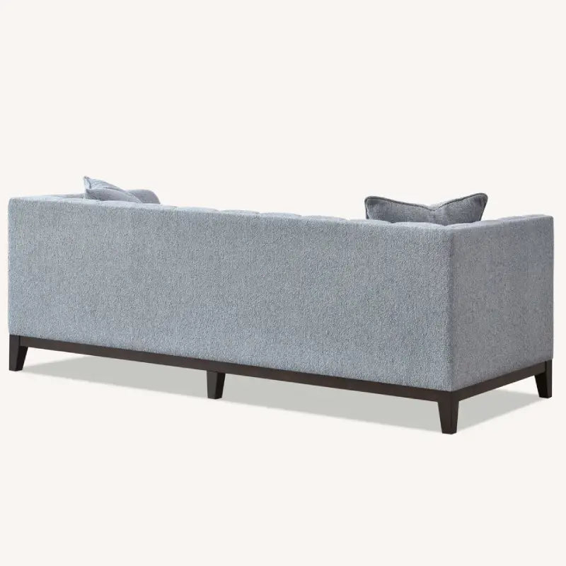 boucle sofa back view