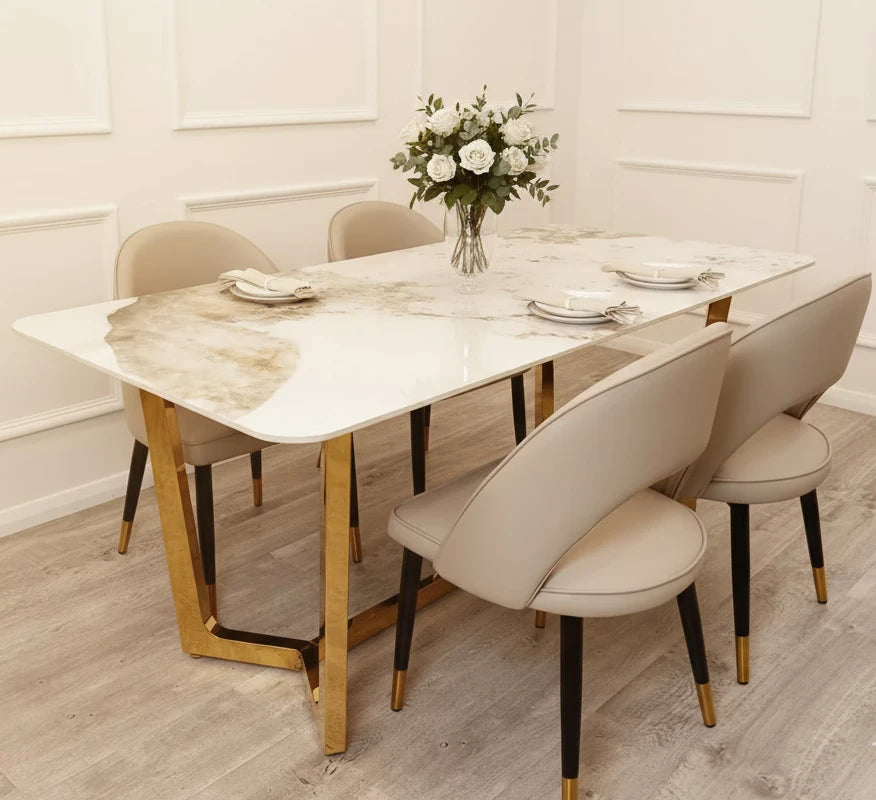 Gold Dining Table in a UK home