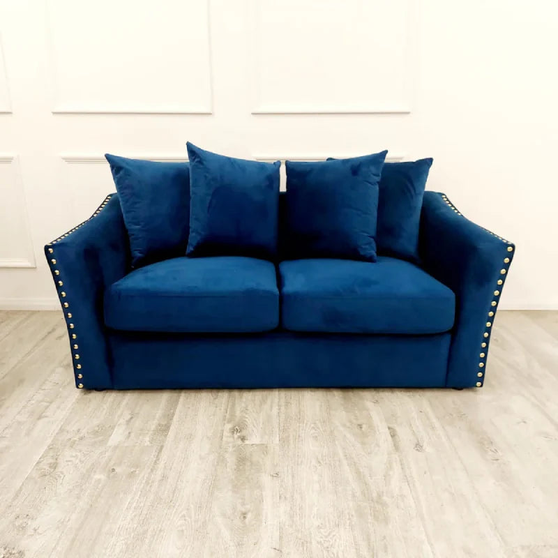 2 seater sofa with scatter cushion