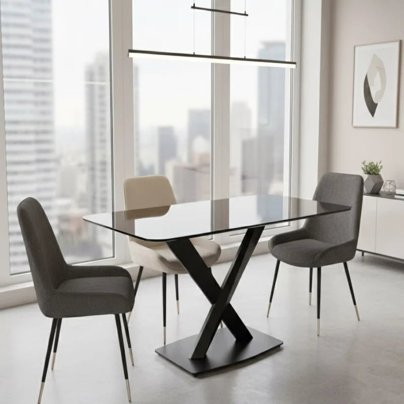 Sintered Stone Dining Table in city home