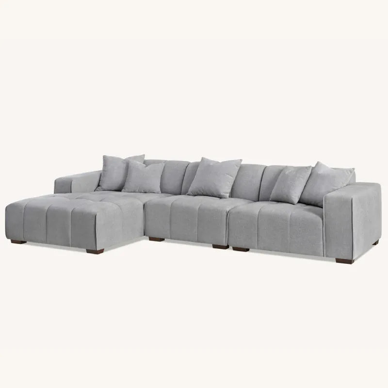 corner sofa in cloudy grey