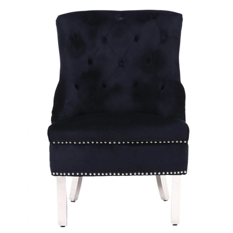 a black bedroom chair