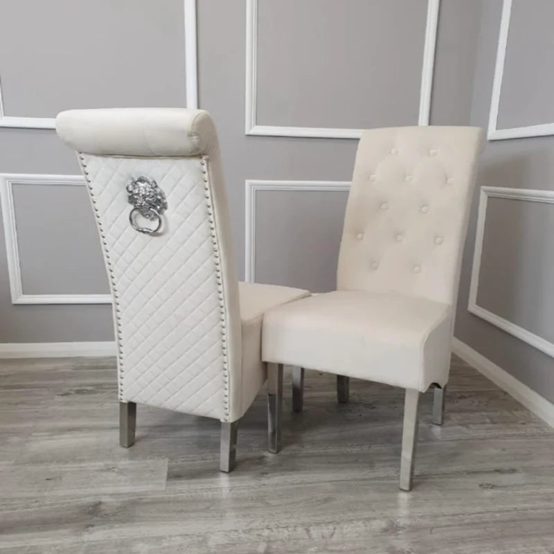 dining chairs with chrome legs (1)
