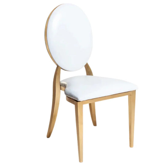 white PU leather dining chairs (2)