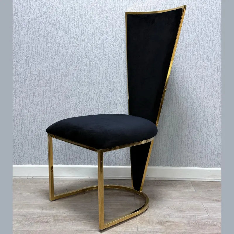 rose black and gold dining chairs