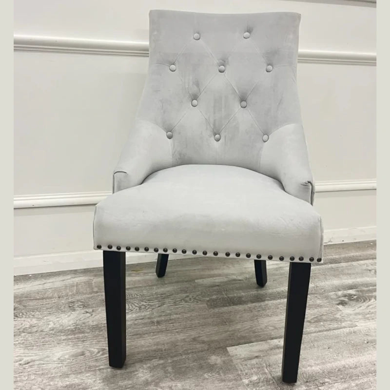 Light grey dining chairs set of 4 (1)