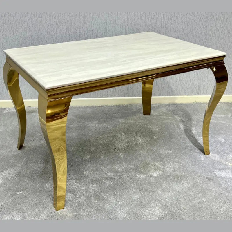 Louis dining table – cream marble top