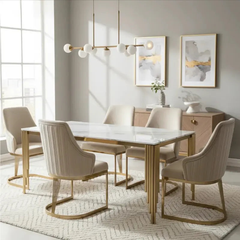 Gold Dining Table Sets (1)