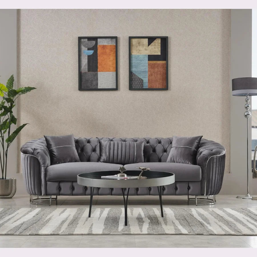 grey 2 seater sofa