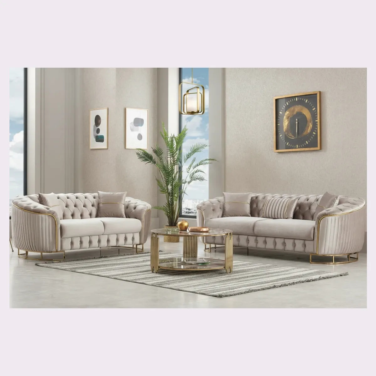 velvet sofa