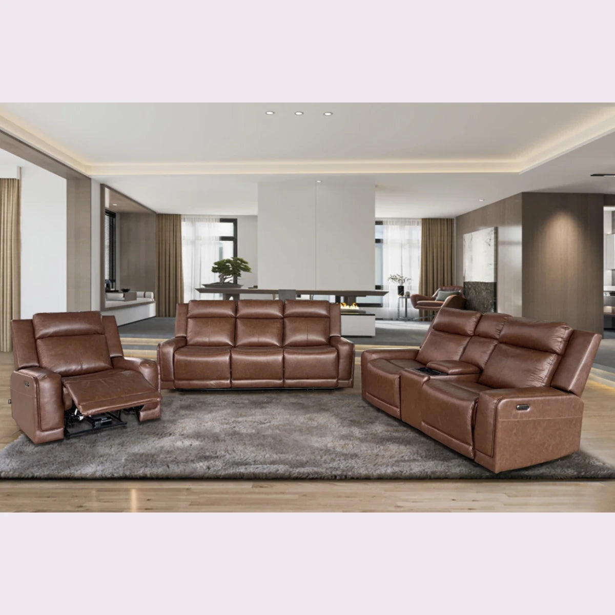 reclining sofa with cup holders