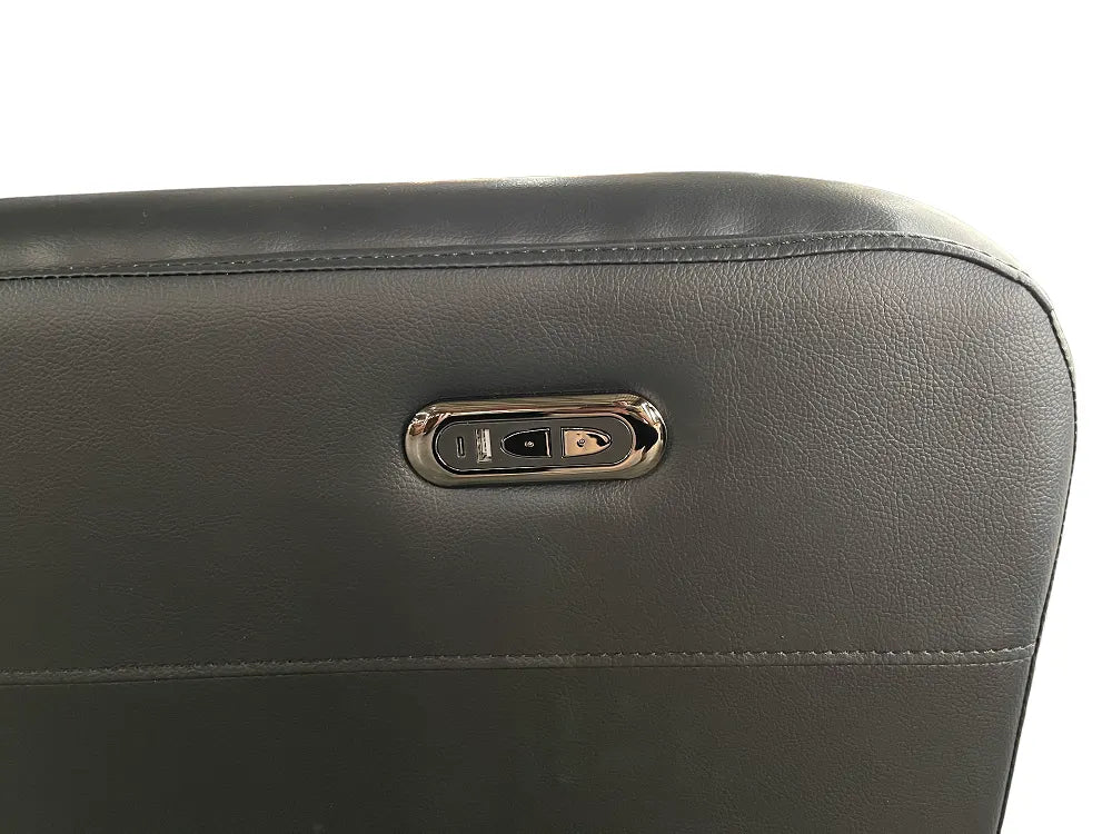 black recliner sofa