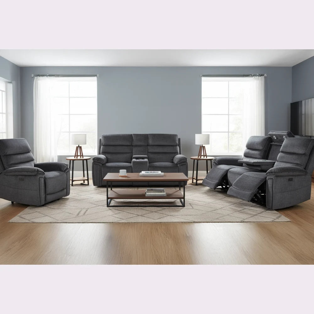 recliner in grey colour