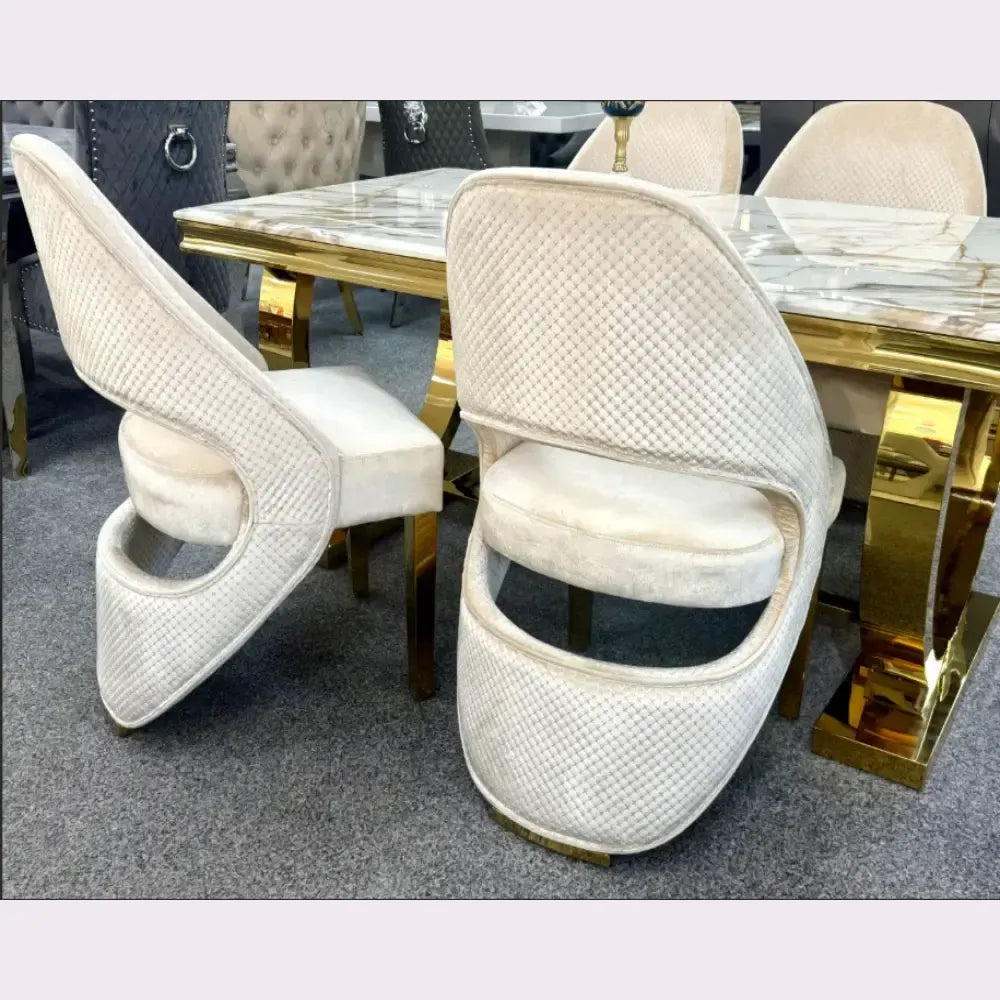 gold dining set