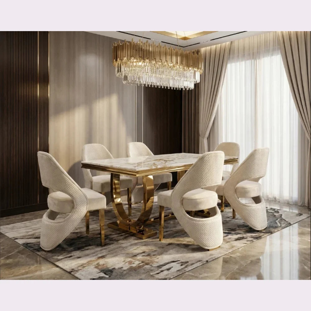 gold legs dining table