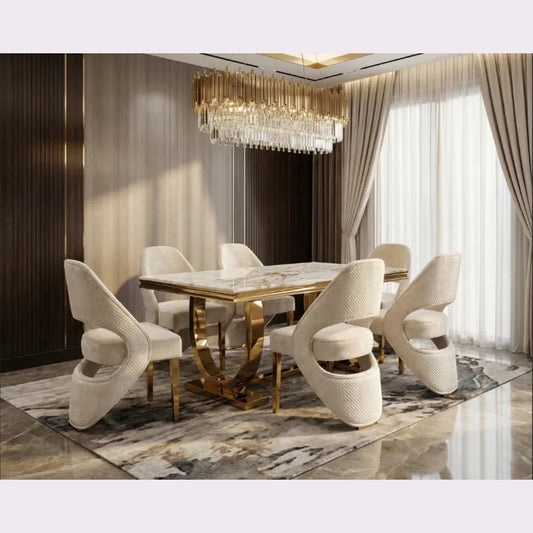 gold legs dining table