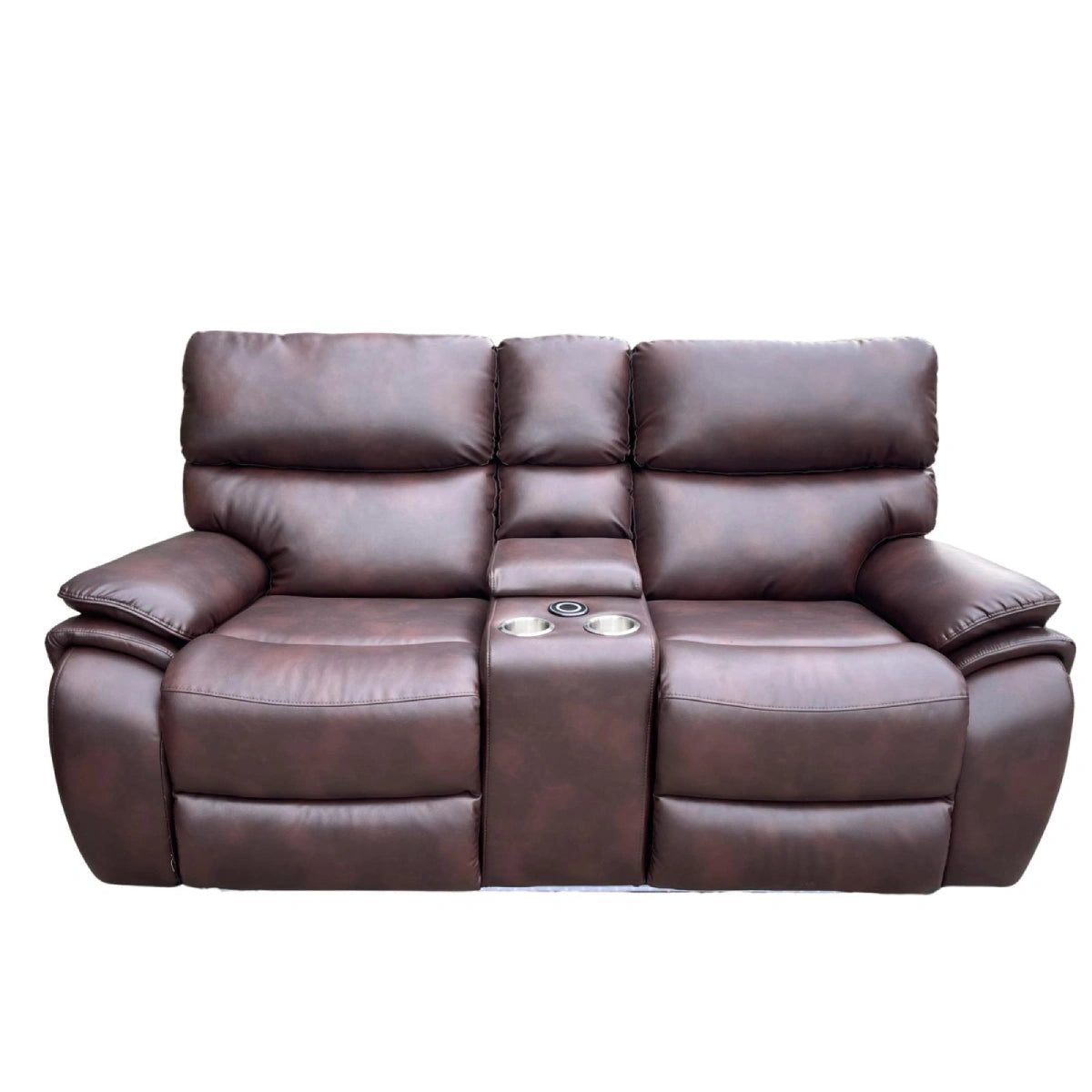 two seater Leather Reclining Sofa Set