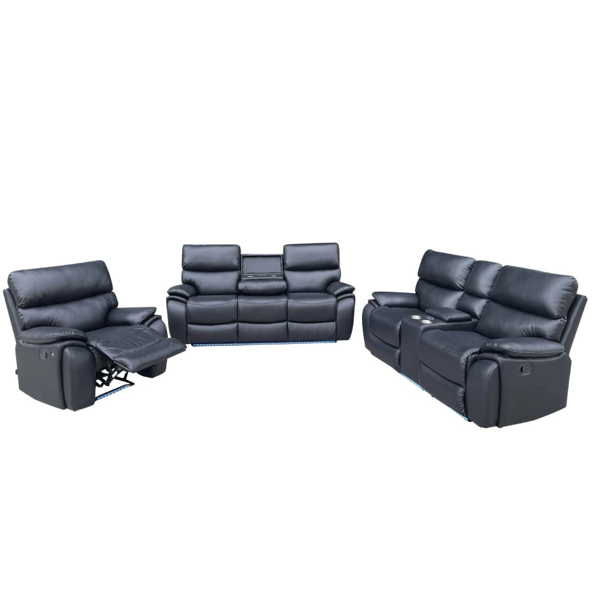 power recliner sofa with cup holders