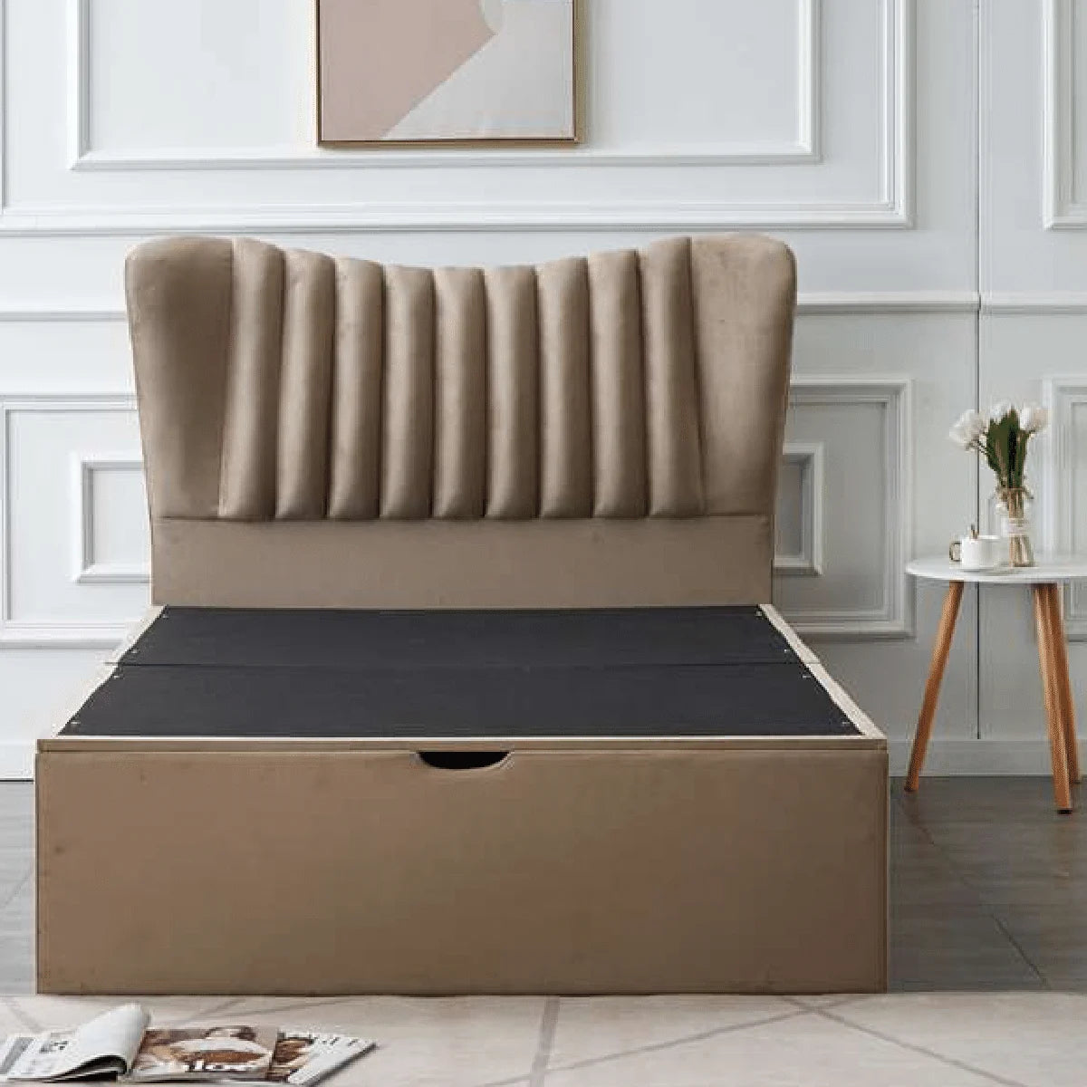 brown double ottoman bed (1)