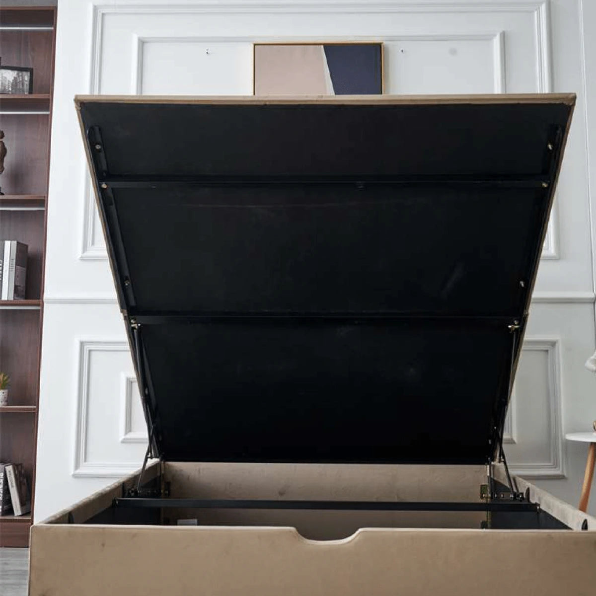 brown double ottoman bed (2)