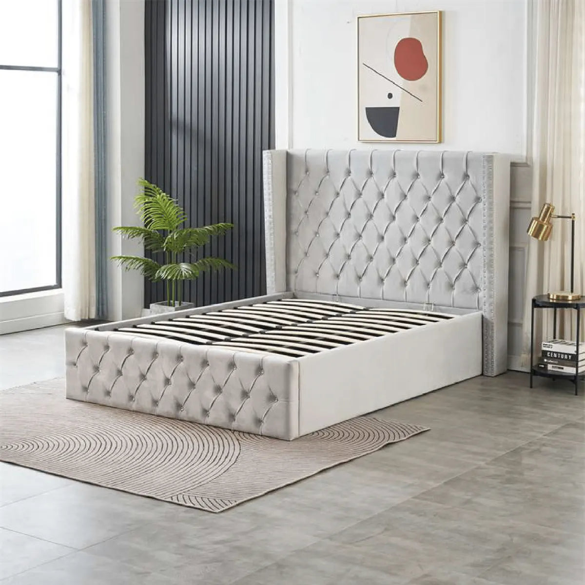 double bed lift up storage