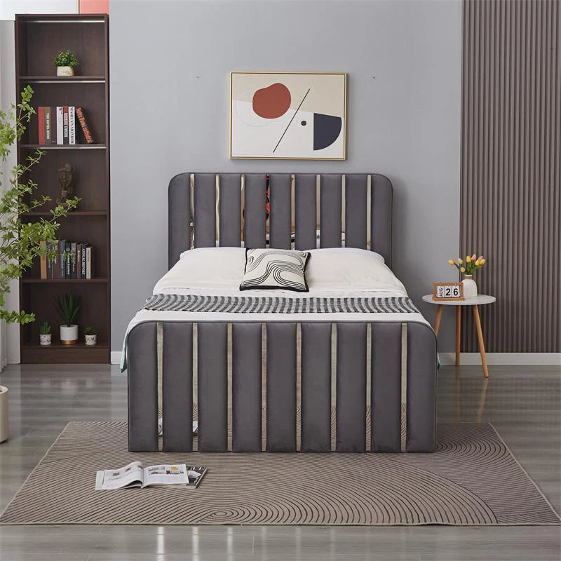 ottoman bed grey